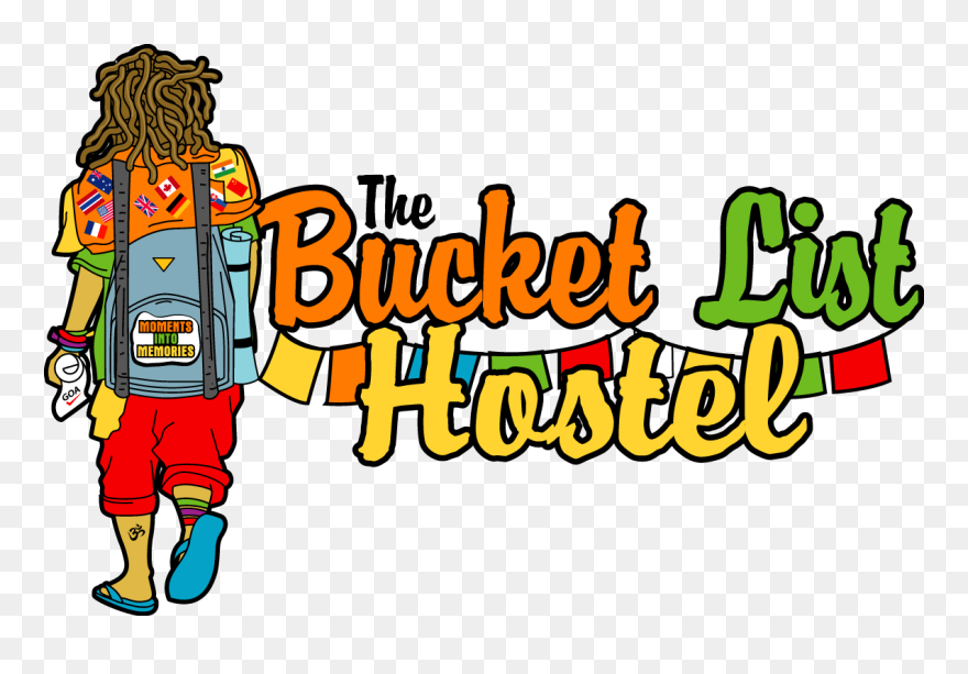 Bucket List Hostel Logo Clipart