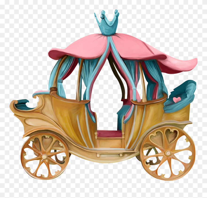 Transparent Wagon Wheels Clipart - Cinderella's Pumpkin Car - Png Download