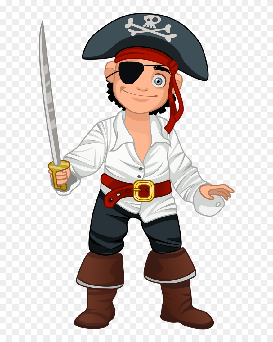 Transparent Chainsaw Clipart - Cartoon Pirates - Png Download