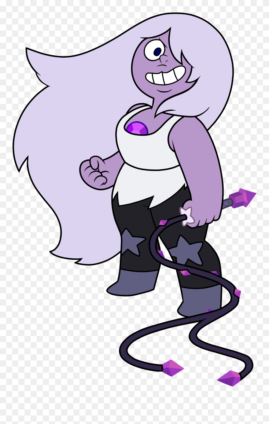 Download Amethyst Holding Whip - Transparent Amethyst Steven Universe Clipart
