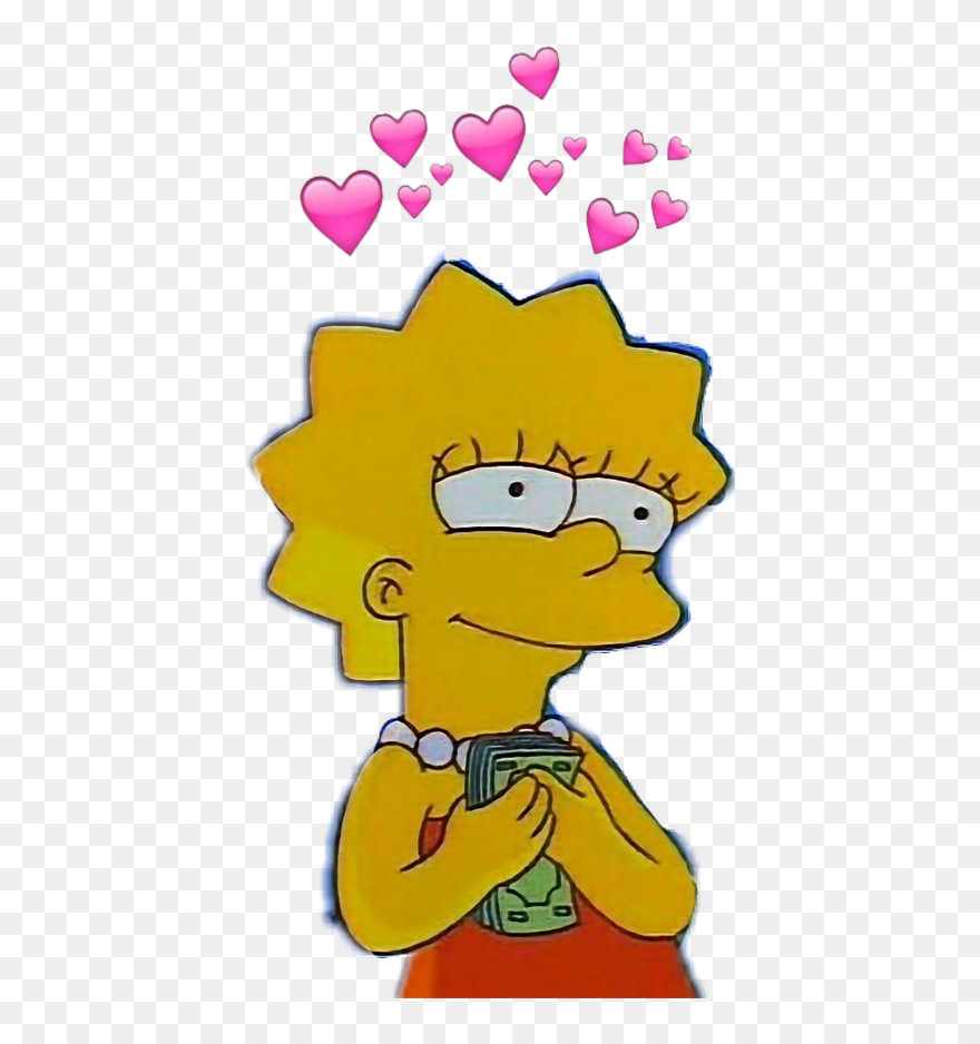 Aesthetic Money Clipart - Aesthetic Simpsons Png Transparent Png