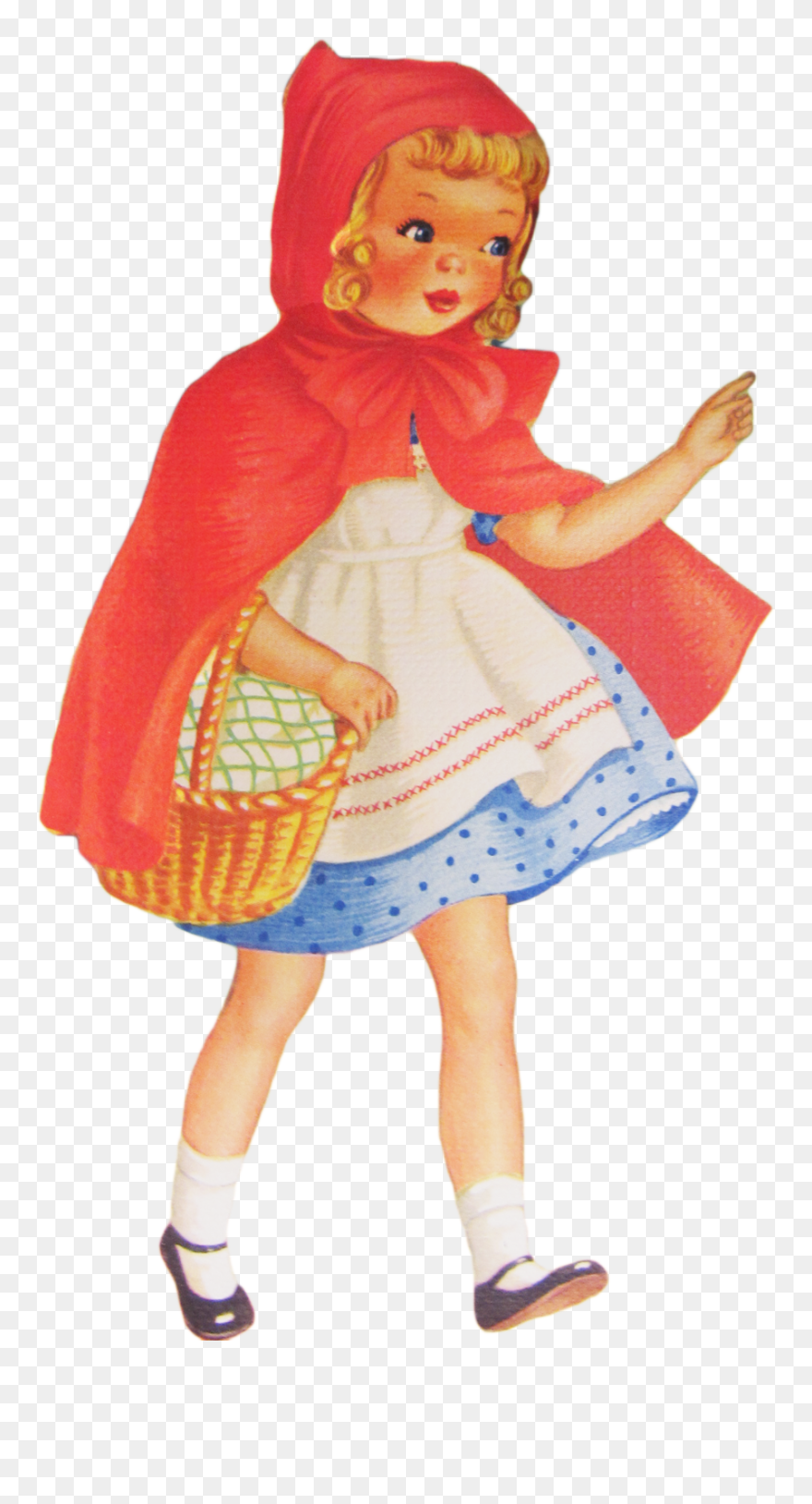 Little Red Riding Hood With Gun Clipart