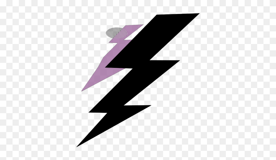 Thunder Bolt Plain Png Clip Art - Graphic Design Transparent Png