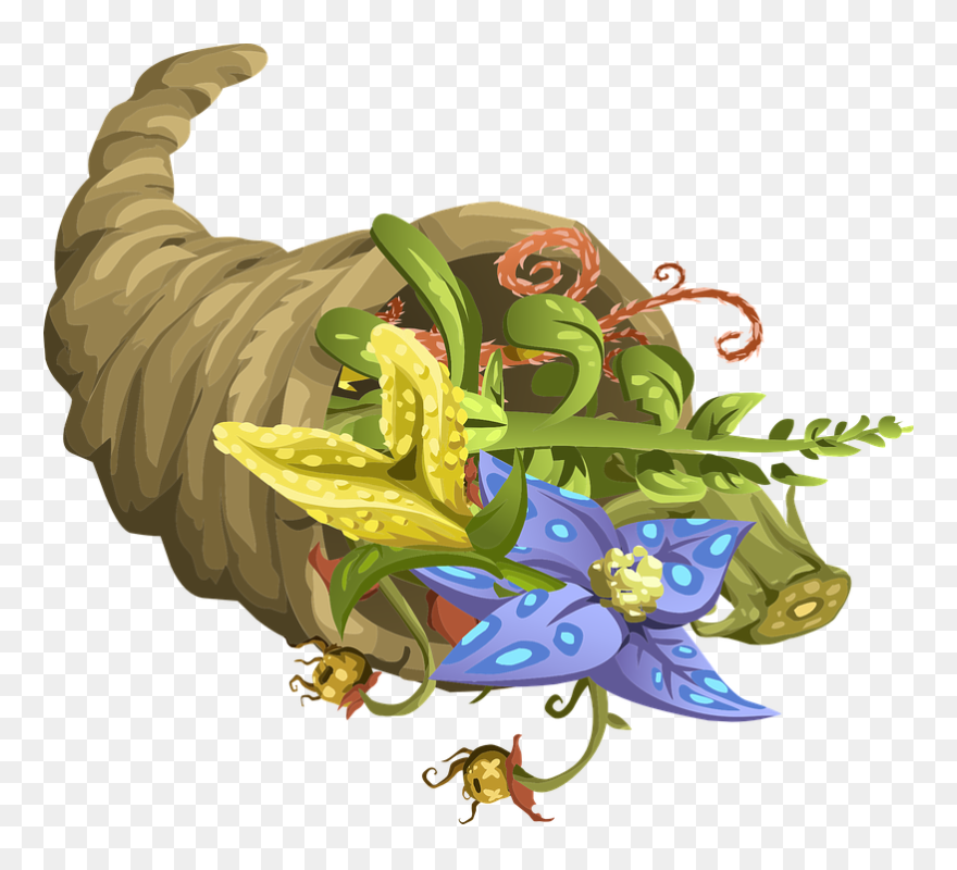 Thanksgiving Horn Of Plenty - Clip Art - Png Download