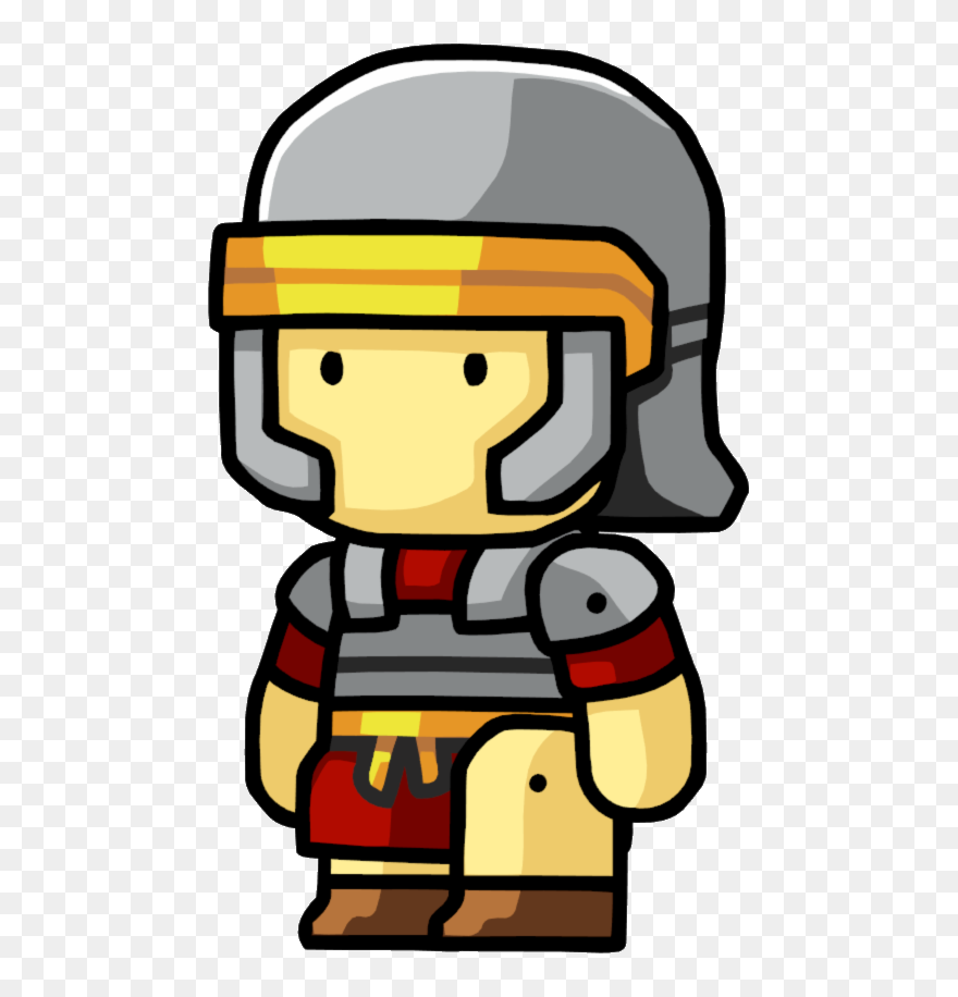 Gladiator Clipart Crusader - Roman Soldier Cartoon - Png Download