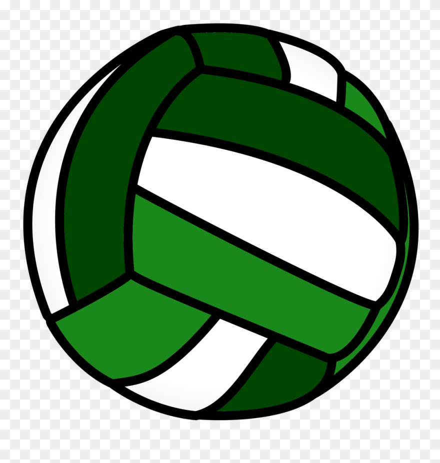 Volleyball Clipart Green, Volleyball Green Transparent - Green Volleyball Clipart - Png Download