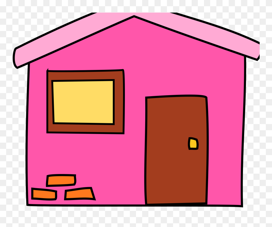 Orange House Clipart - Png Download
