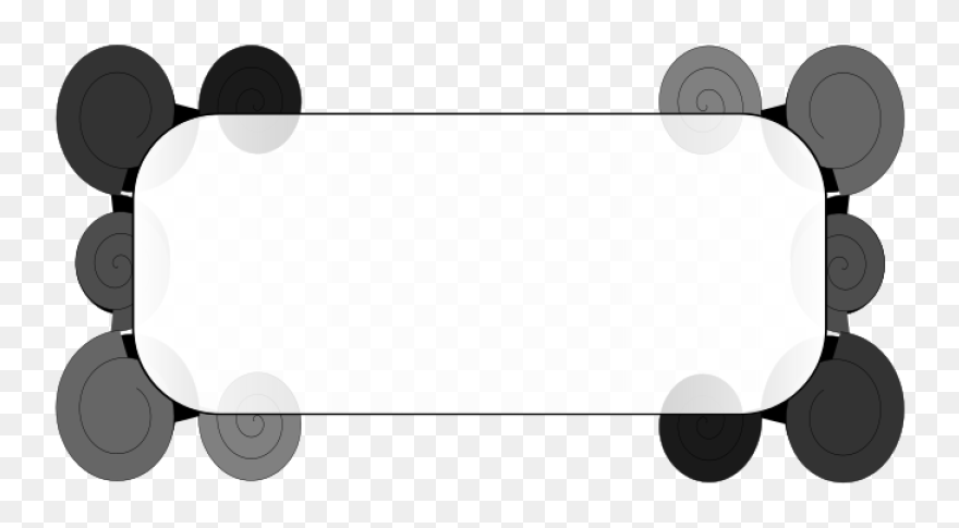 Gray Decorative Border Png Images - Vector Clipart Border Png Free Transparent Png