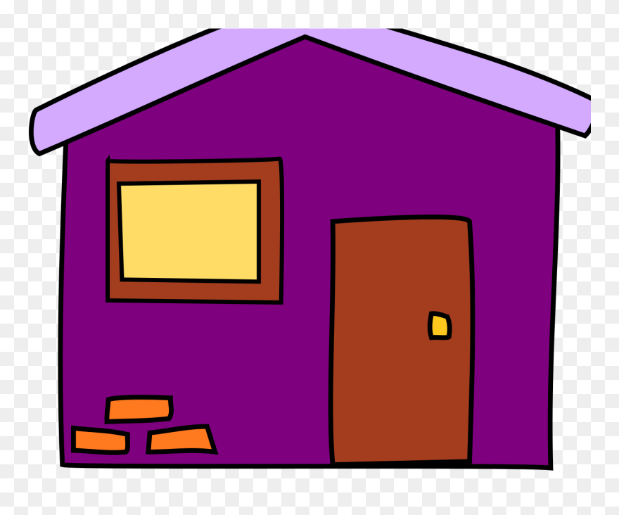 Purple House Clipart - Png Download