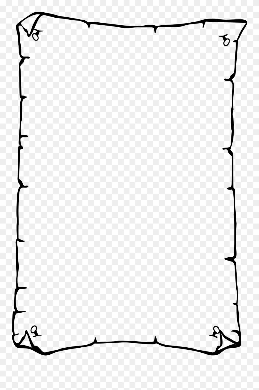 Paper Border Transparent & Png Clipart Free Download - Simple Page Border Design
