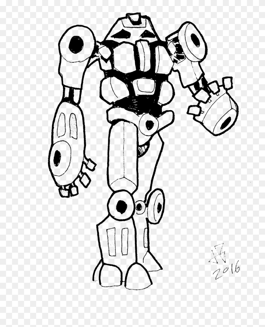 Side Drawing Robot, Picture - Drawing Clipart