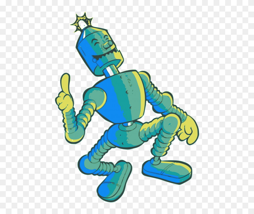 Cartoon Comic Dance - Dancing Robot Png Icon Clipart