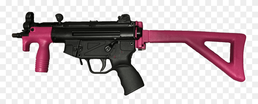 Heckler & Koch Mp5 M4 Carbine Submachine Gun Firearm - Mp5k Suppressed Clipart