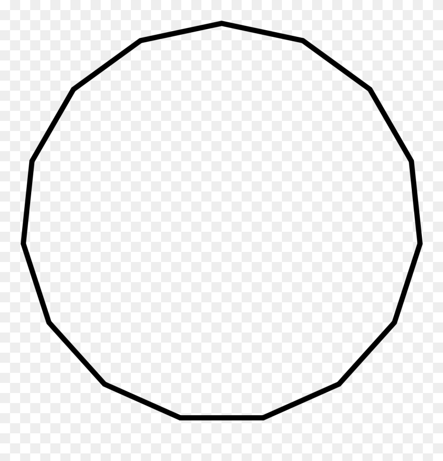 13 Sided Polygon Clipart