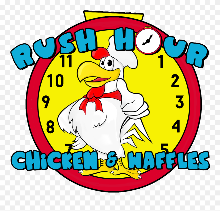 Transparent Chicken And Waffles Clipart - Rush Hour Chicken And Waffles - Png Download