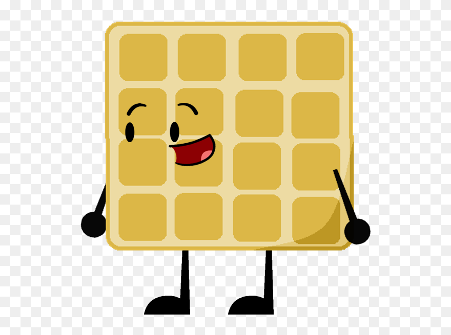 Waffles Transparent Cartoon - Cartoon Round Waffle Clipart - Png Download
