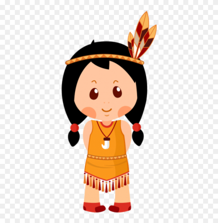 Cartoon Native American Drawing Clipart