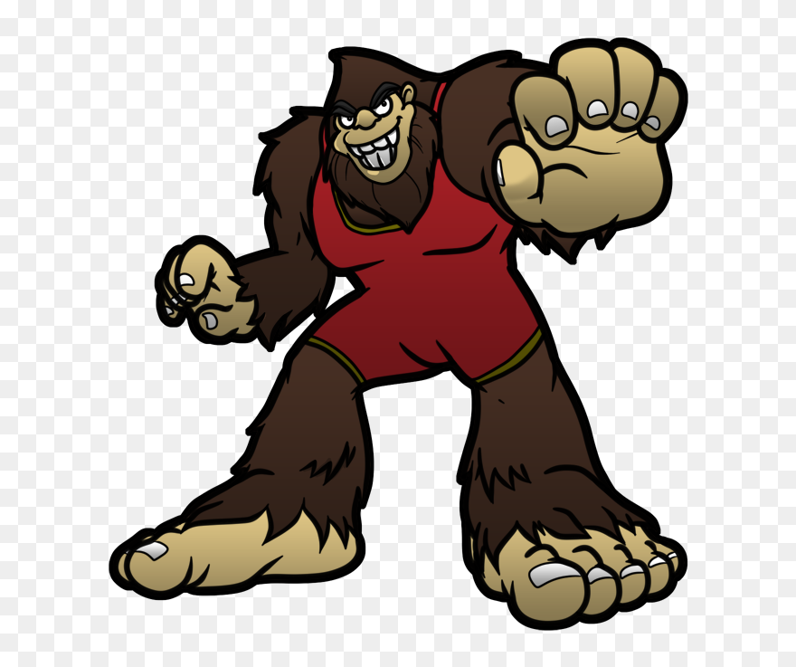 Wrestlers Clipart Mascot, Wrestlers Mascot Transparent - Cartoon - Png Download