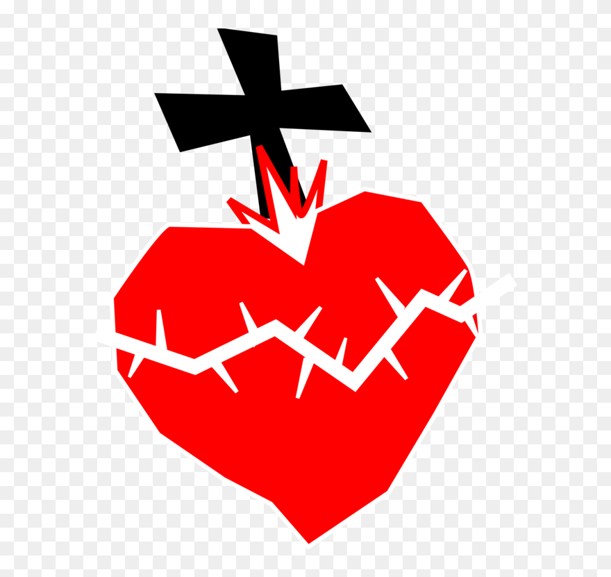 Religious Vector Sacred Heart - Sacred Heart Clipart