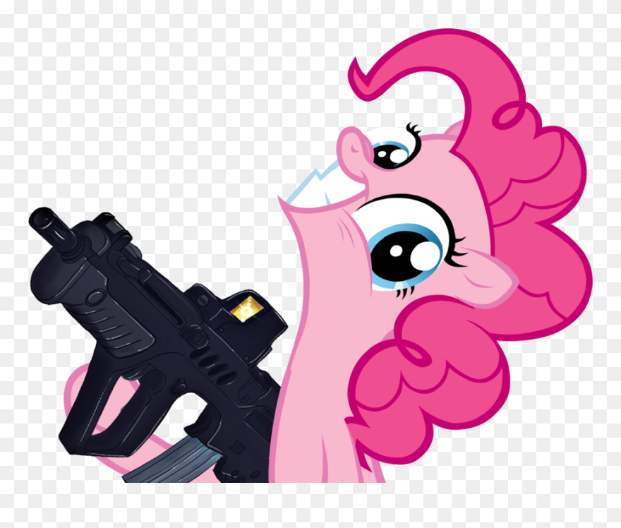 Pinkie W/ Gun By Evilbob0 - Cupcake Hd Pinkie Pie Clipart