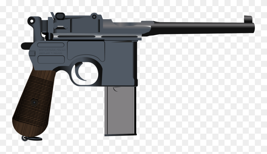Gun Accessory,machine Gun,gun Barrel - Mauser C96 Clipart - Png Download