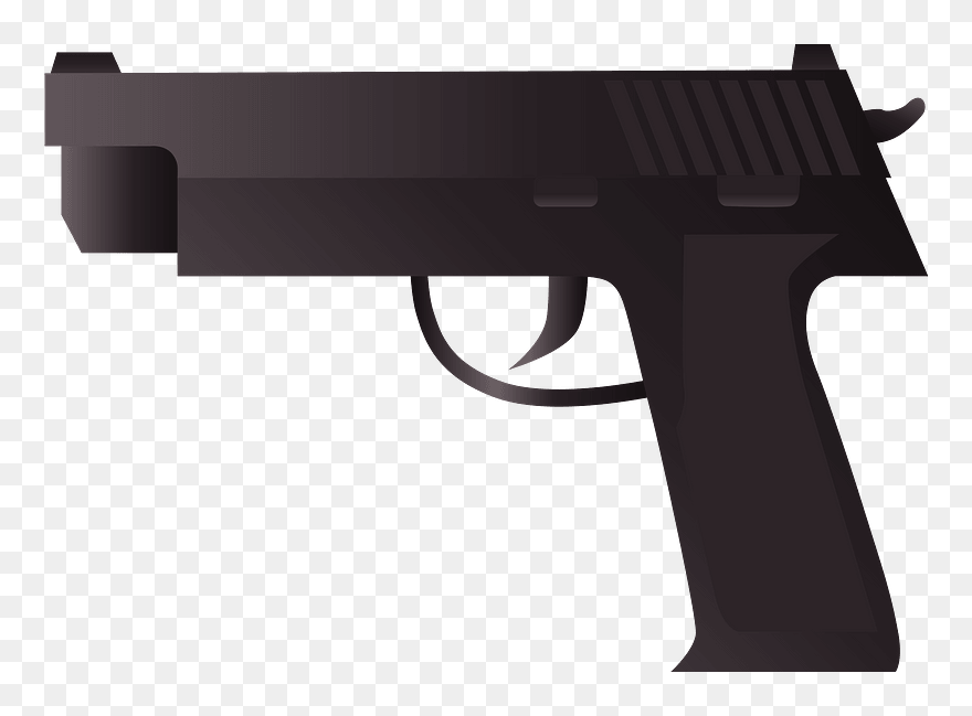 Baton Weapon Clipart - Firearm - Png Download