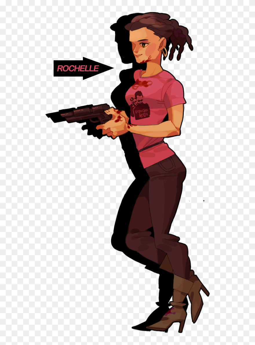 Nick Rochelle Left 4 Dead 2 Coach Ellis - Rochelle Left For Dead 2 Clipart