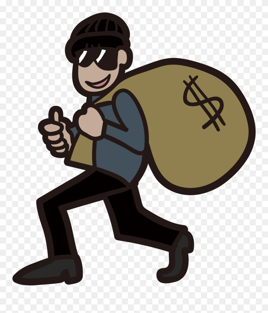 Robber No Background - Thief Clipart Transparent - Png Download