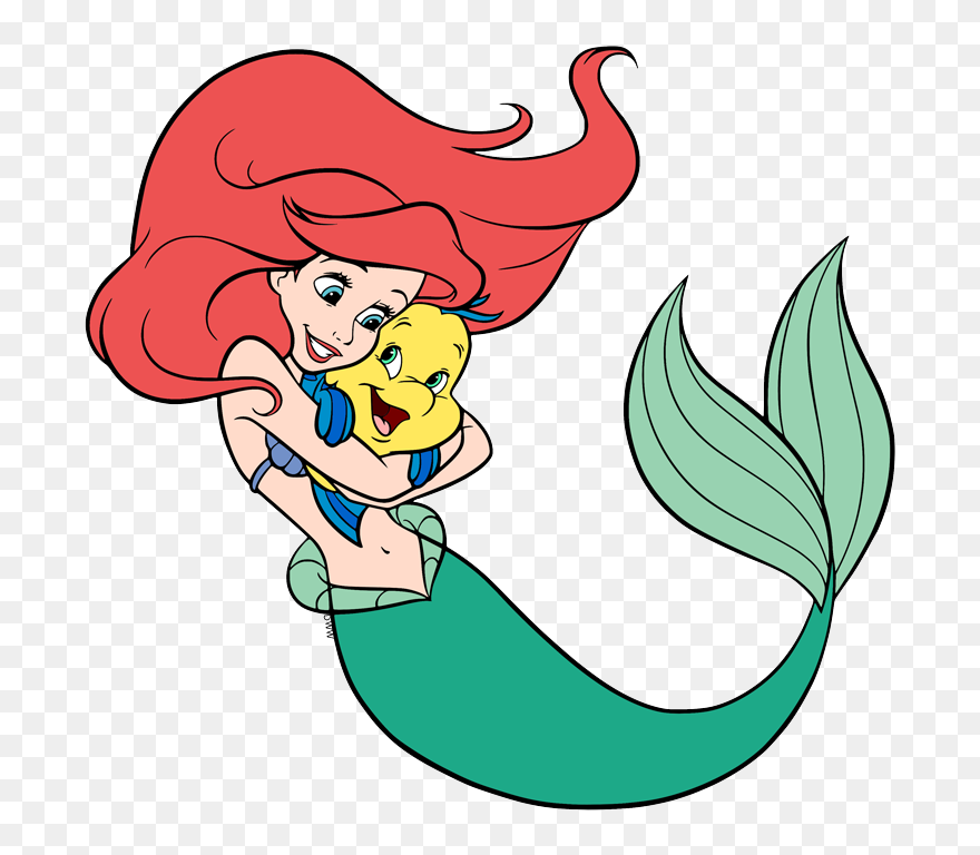 Ariel And Flounder Clipart