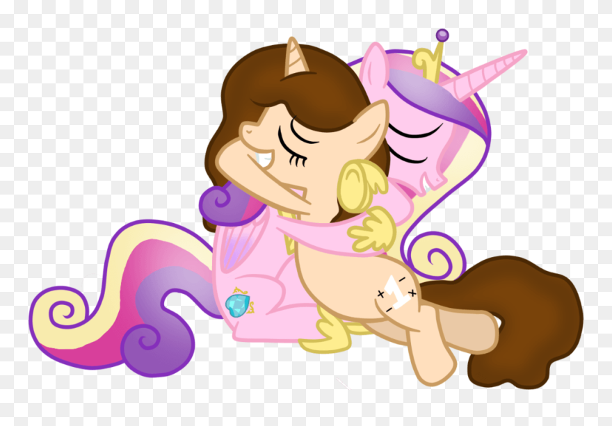 Cartoon People Hugging - Twilight Sparkle Mlp Cadence Clipart