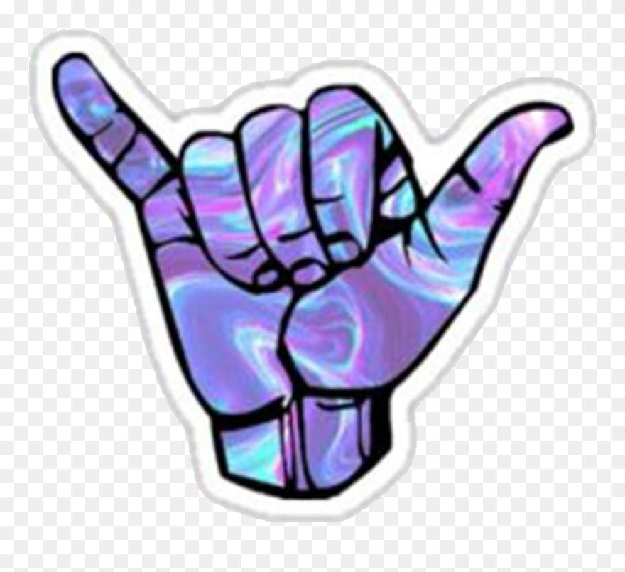 #shaka #vsco #aloha #beach #aesthetic #tumblr #holo Clipart