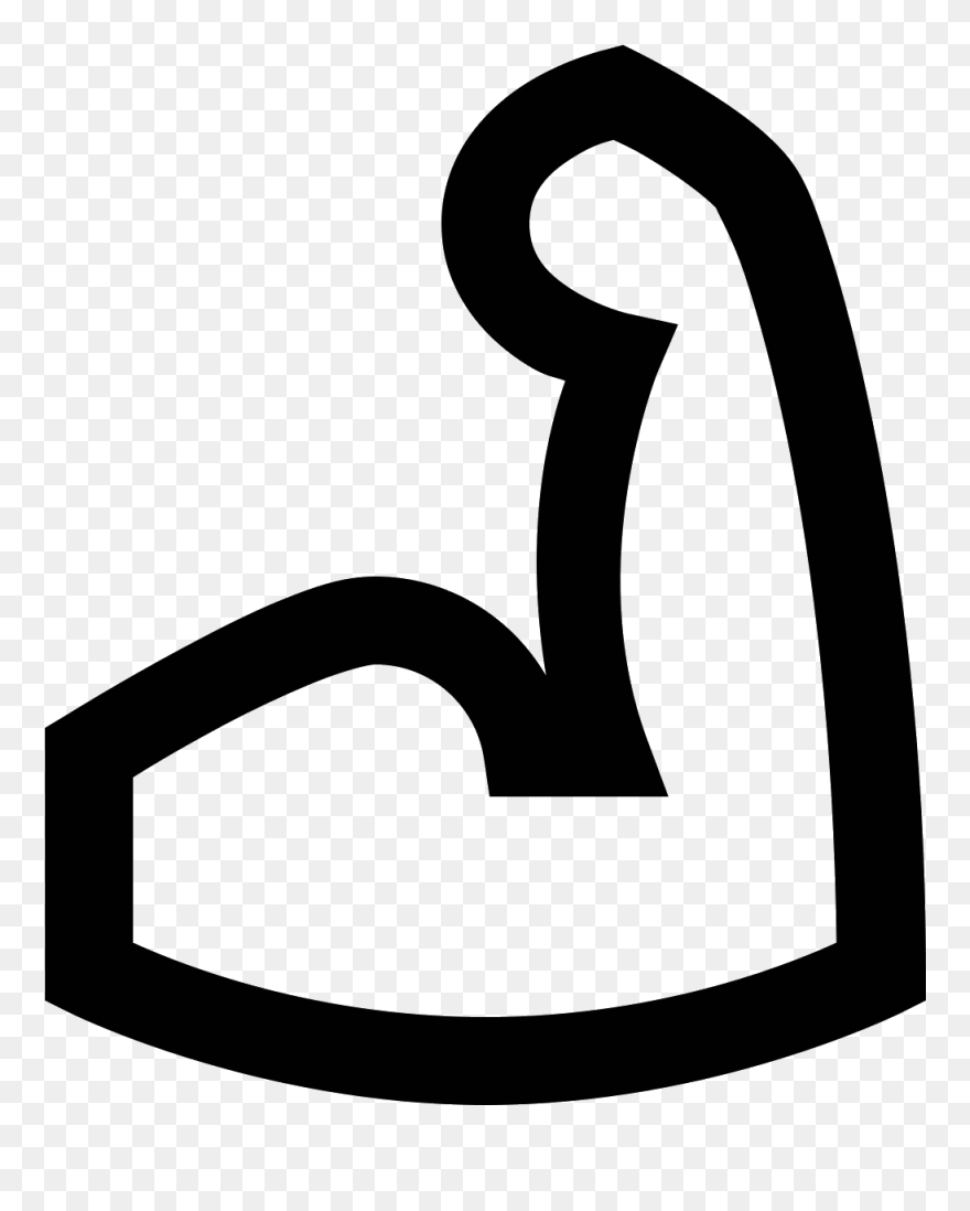 Biceps Computer Icons Symbol Font - Icon Muscle Png Transparent Clipart