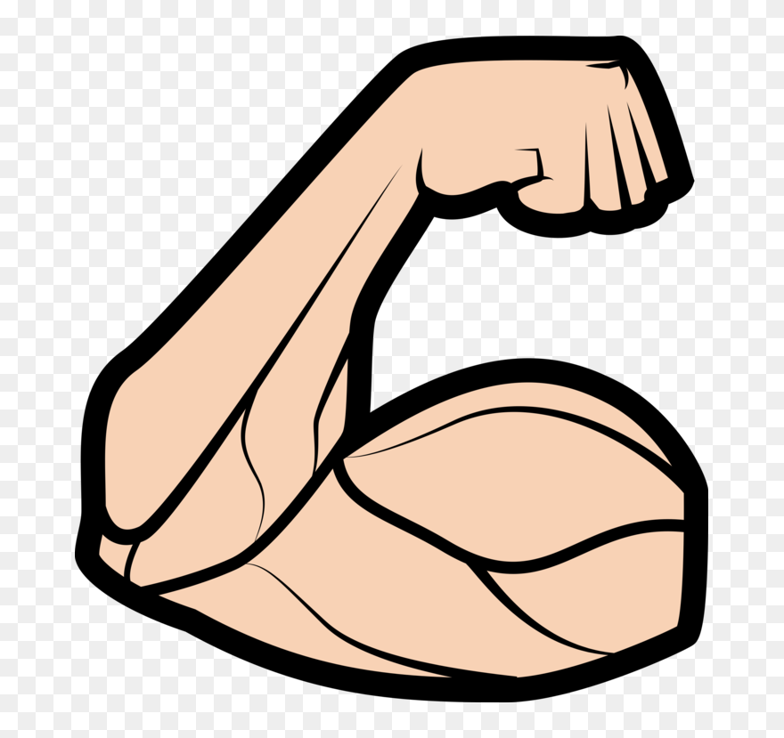 Line Art,thumb,coloring Book - Strong Arms Clipart - Png Download