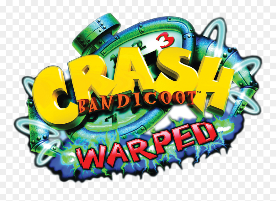 Crash Bandicoot 3 Warped Logo Png Clipart , Png Download - Crash Bandicoot 3 Png Transparent Png