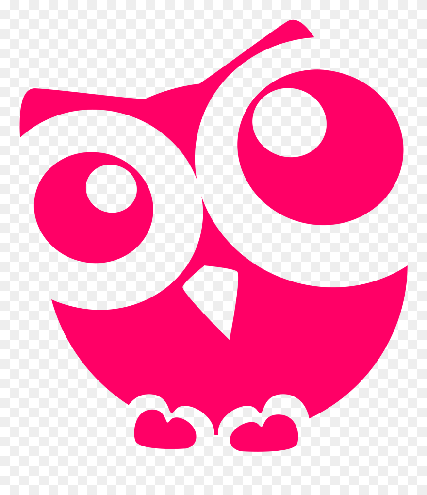 Black And White Owl Cartoon Clipart