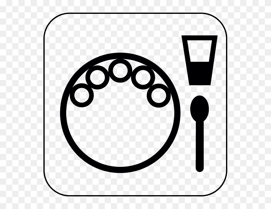 Indian Thali Logo Black And White Clipart