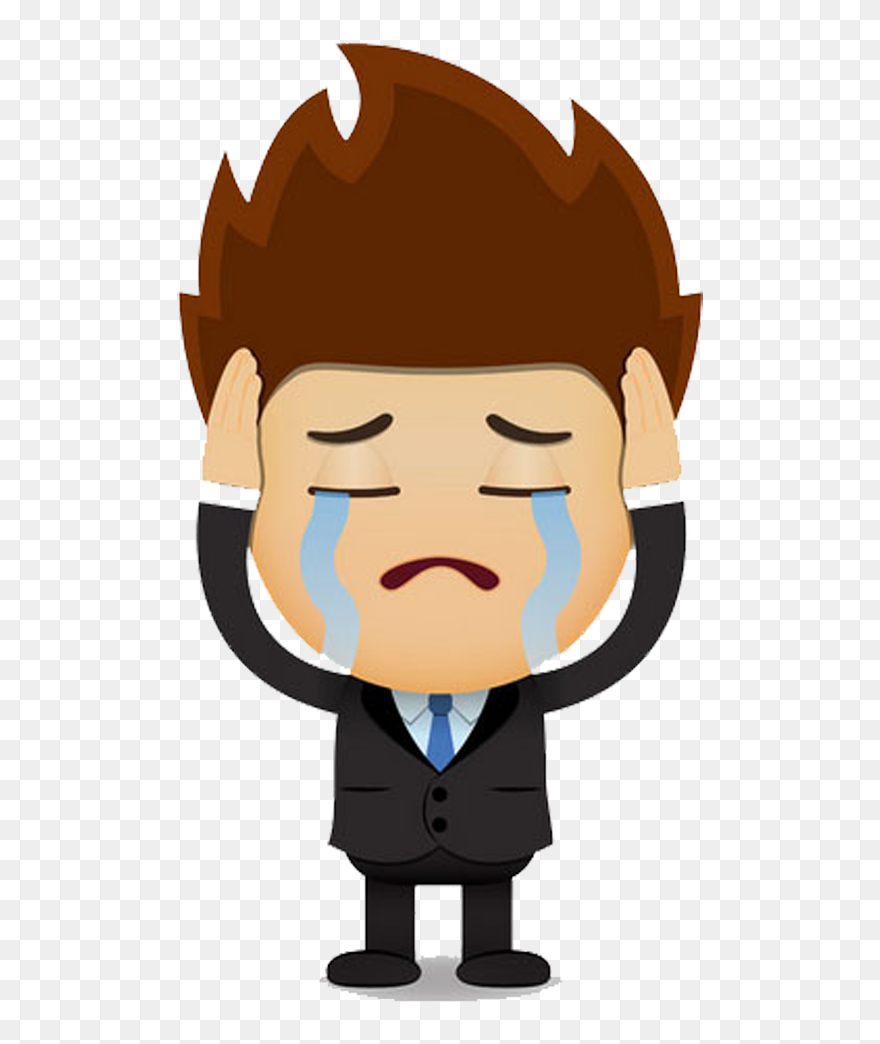 Sad Cartoon Man Png - Sad Man Cartoon Png Clipart