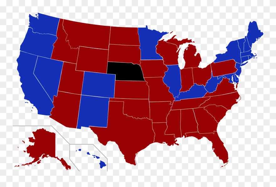 Political Party Strength In U - Legal Drinking Age By State 2018 Clipart