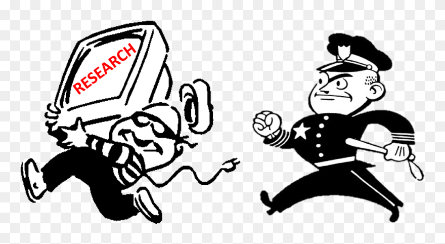 Plagiarism In Researc Cartoon Clipart