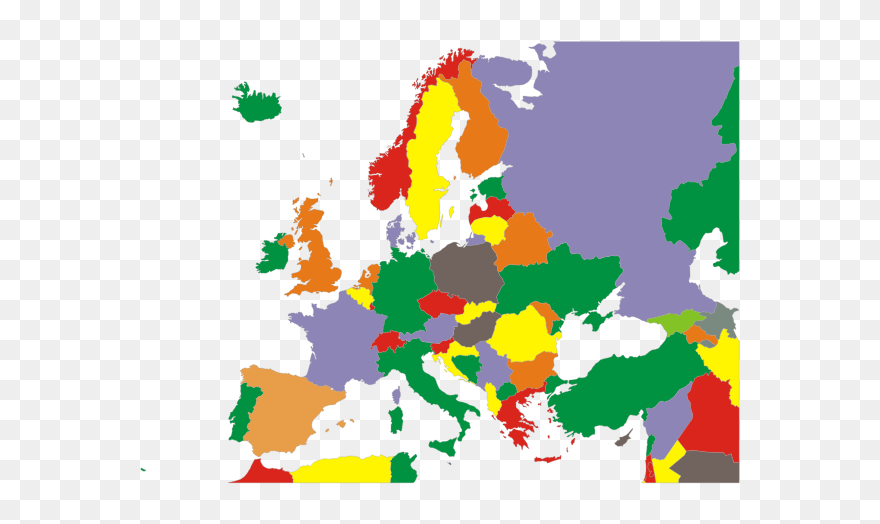 Political Map Of Europe Restored - Europe Average Age Map Clipart