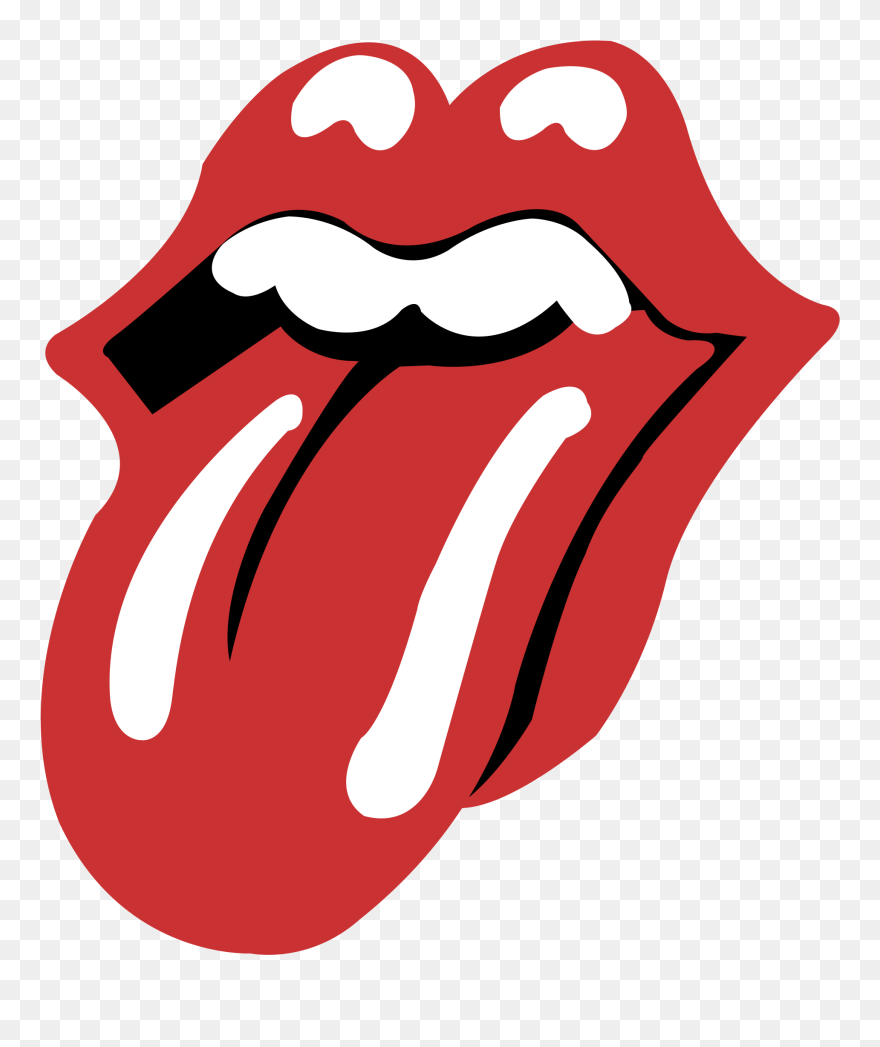 Rolling Stones Logo Png Transparent & Svg Vector - Rolling Stones Logo Svg Clipart