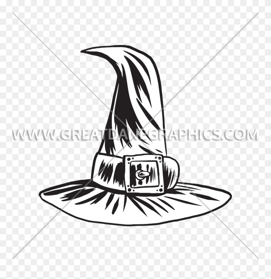 Witch Hat Production Ready Artwork For T Shirt Printing Clipart