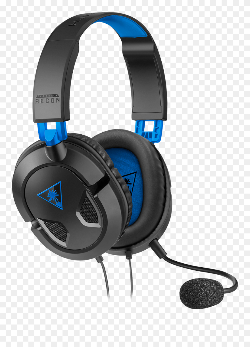 Headphone Transparent Microphone Png - Blue Turtle Beach Headset Clipart