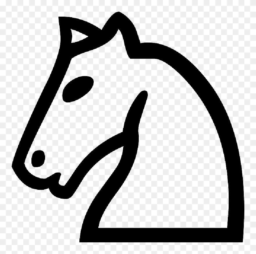 Thinking, Chess, Horse, Game, Horses, Knight, Strategy - Horse Clip Art - Png Download