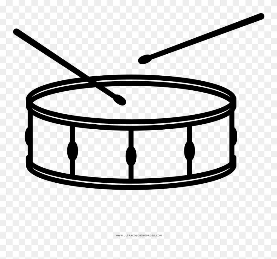 Snare Drum Coloring Page - Drum Clipart
