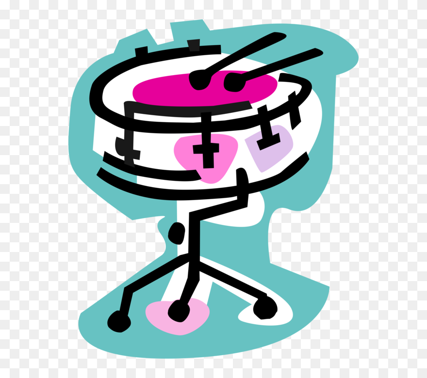 Vector Illustration Of Snare Drum Percussion Instrument Clipart