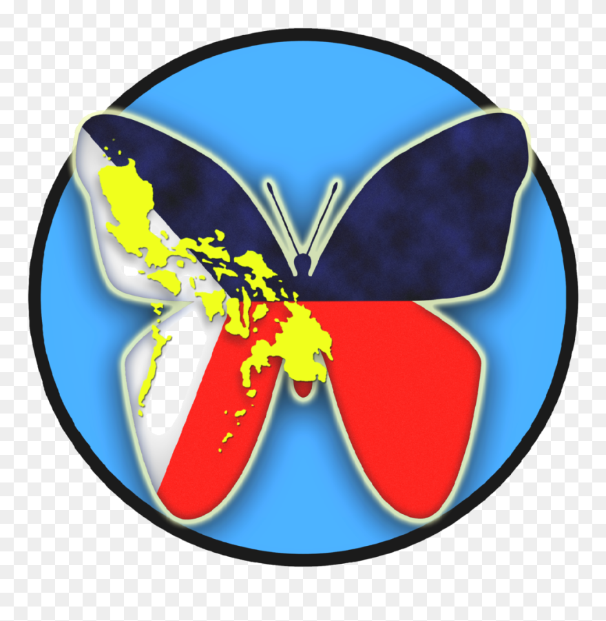 Butterfly Philippine Flag Clipart