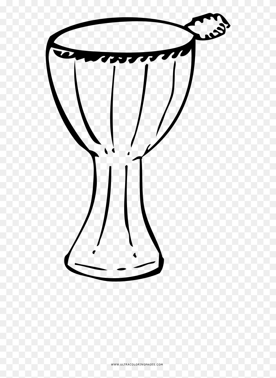 Drum Coloring Page - Sketch Clipart