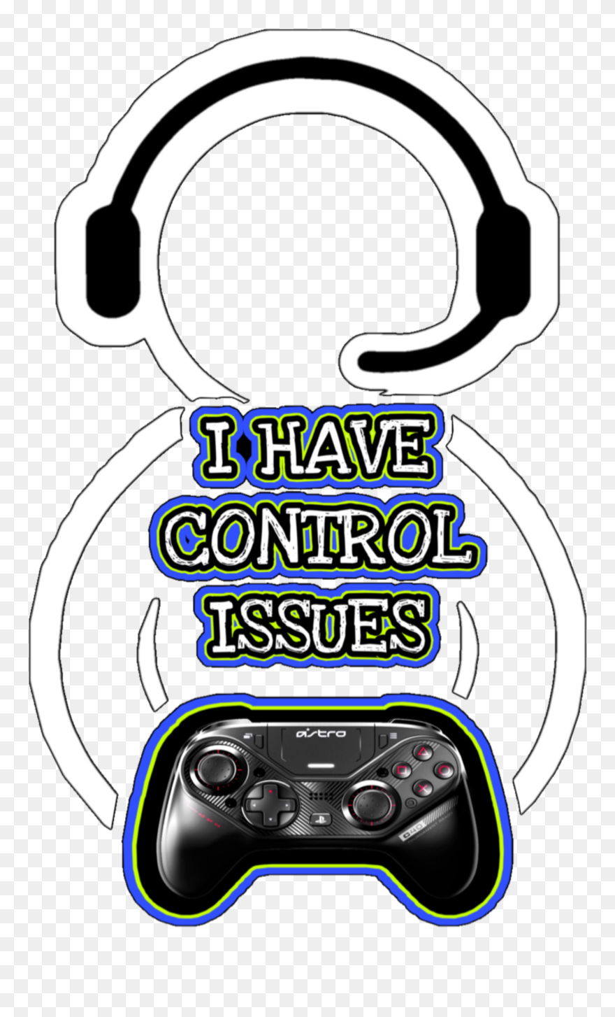 #control #issues #gamer #remote #headset #headphones - Game Controller Clipart
