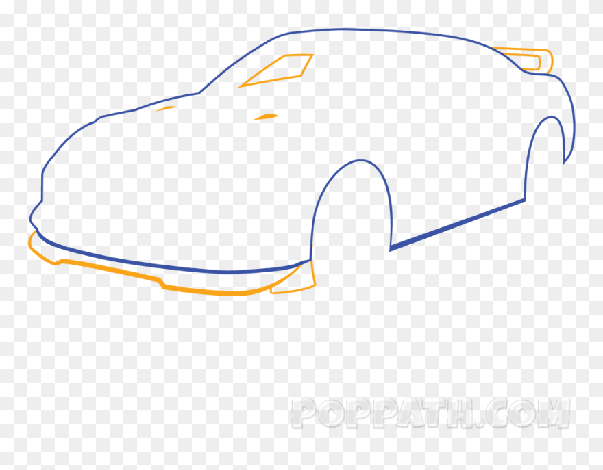 How To Draw A Race Car Pop Path - Model Car Clipart